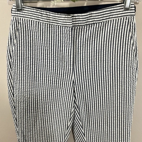 NWOT Zara Seersucker Striped Slim Trouser Pants XS - Picture 3 of 16